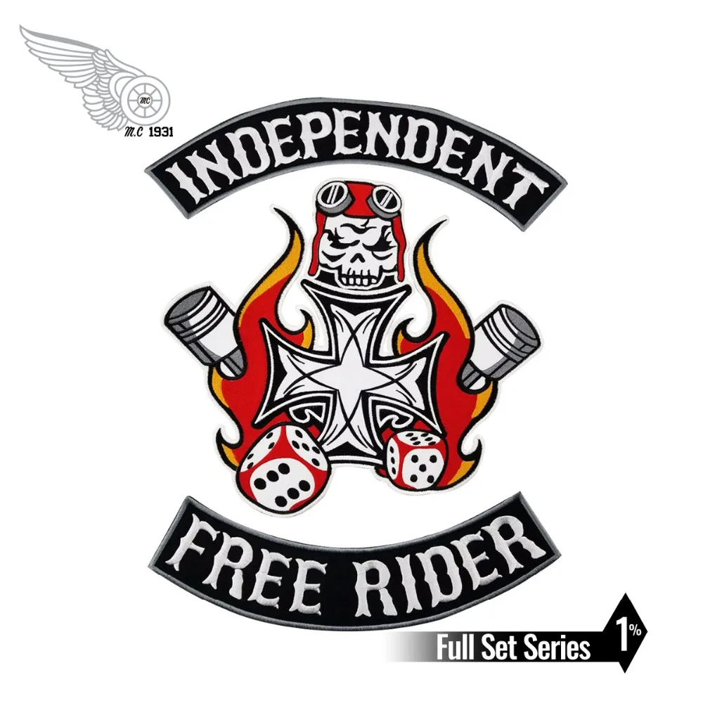 Custom Rider iron-on Aufnäher patch