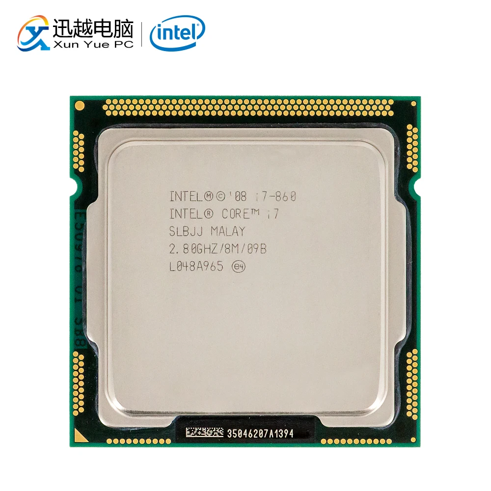 Intel Core i7 860 настольный процессор i7-860 четырехъядерный 2,8 ГГц 8 МБ кэш L3 LGA 1156 используемый ЦП