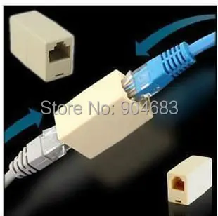 10 шт. RJ45 к RJ45 столярные разъем адаптера CAT5 сетевой кабель Ethernet Модульный разъем расширения