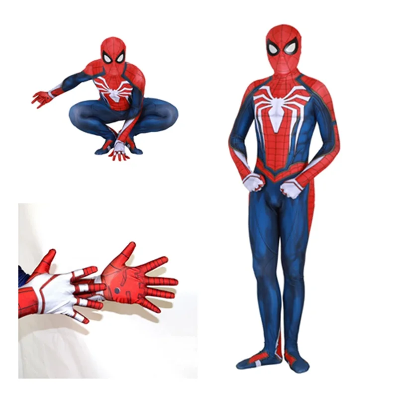 Новинка; ps4 Insomniac Games Spiderman; карнавальный костюм; Zentai Spider Man; костюм супергероя; комбинезоны; костюмы на Хэллоуин