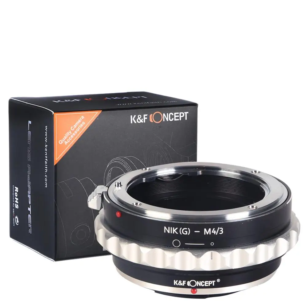 K& F адаптер для Nikon G mount lens to Micro 4/3 M4/3 Mount adapter G3 GH3 GH4 GH5