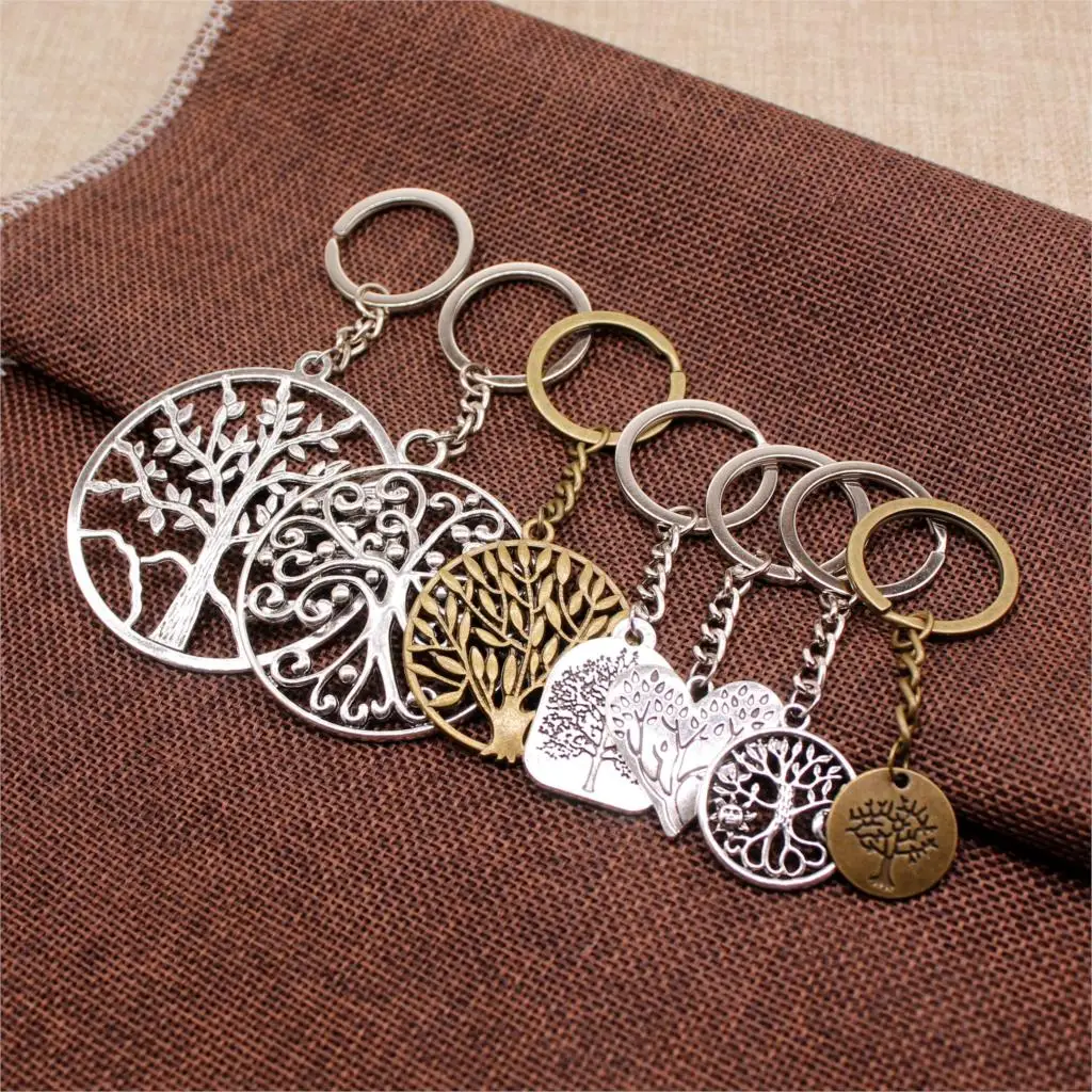 

3 Piece key chain car tree of Life key pendant gifts souvenirs