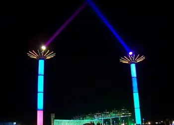 

With Flycase High power 1kw-6kw sky search light high building waterproof sky beam search light