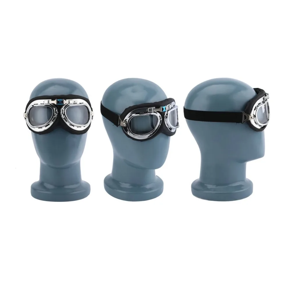 Анти-УФ винтажные мотоциклетные очки пилот байкер шлем солнцезащитные очки скутер круизер очки для квадроцикла внедорожные очки для мотокросса