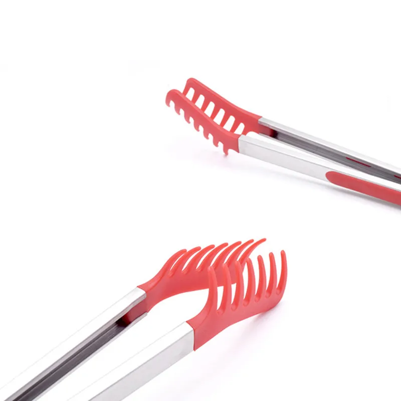 9/12/14inch Silicone Noodle Tongs Pasta Spaghetti Tongs Food Clips