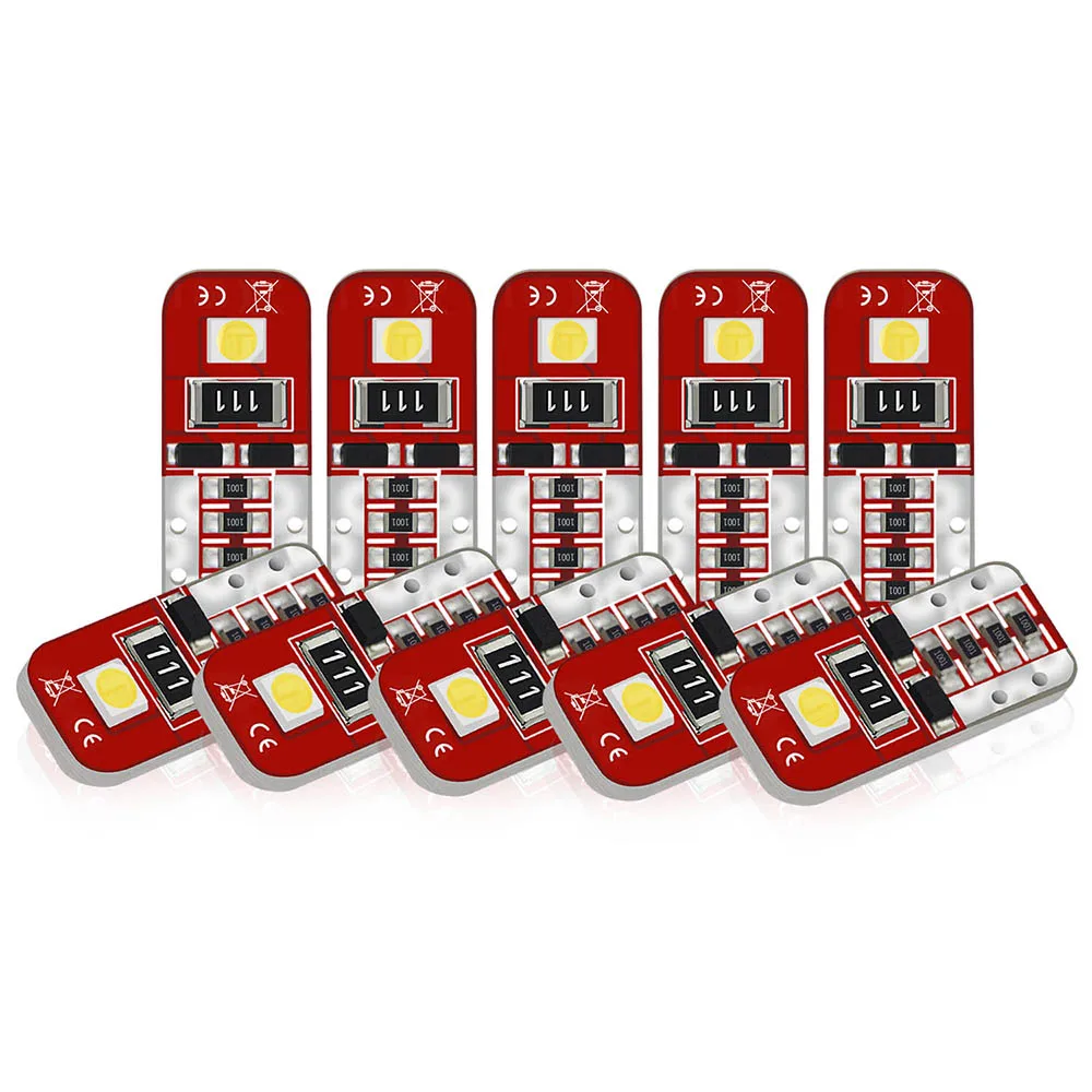 

10pcs T10 W5W Canbus Led Light Bulbs No Error for Renault Clio Megane 2 3 Scenic2 Duster Capture Logan Kadjar Fluence Laguna2