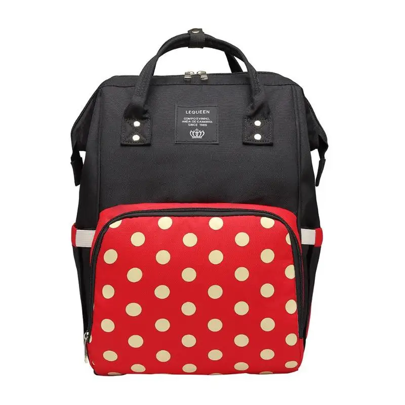 LEQUEEN модная сумка для подгузников для мам, Большая вместительная детская сумка, рюкзак для путешествий, дизайнерская сумка для ухода за ребенком - Цвет: 18