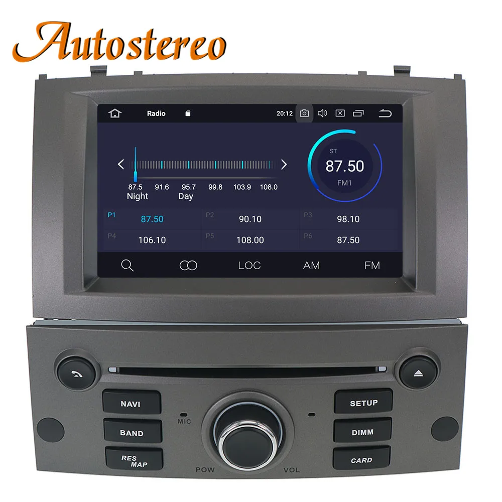 Sale Android 9.0 Car DVD Player GPS Navigation For Peugeot 407 2004-2010 Head unit multimedia player radio tape recorder auto stereo 4