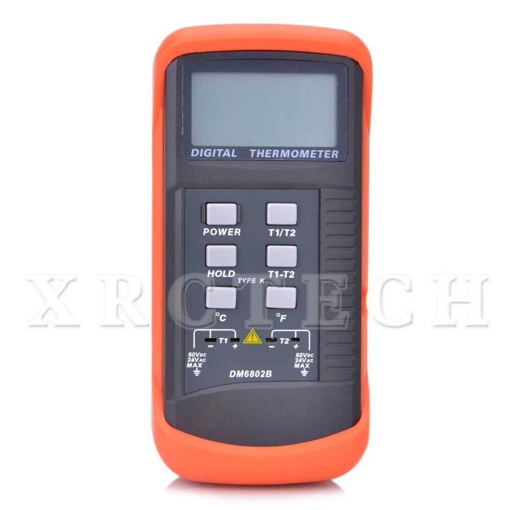 RZ DM6802B Цифровой термометр Совершенно и низкий индикация батареи