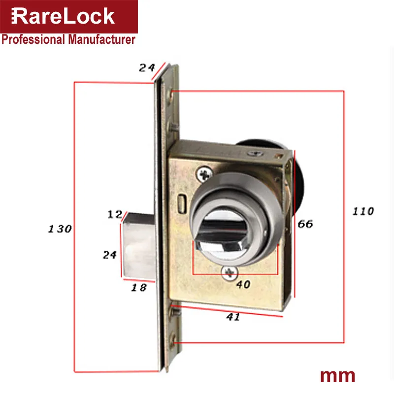 Rarelock рождественские принадлежности из нержавеющей стали замок двери с одной стороны кнопки с одной стороны ручка для офиса дома безопасности оборудования DIY a