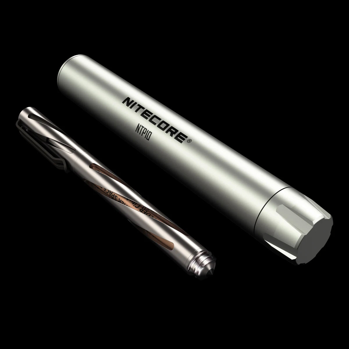 NITECORE NTP10 титановая тактическая ручка Hallow Carve Body tungsten steel конический наконечник из матового алюминия сплав самообороны