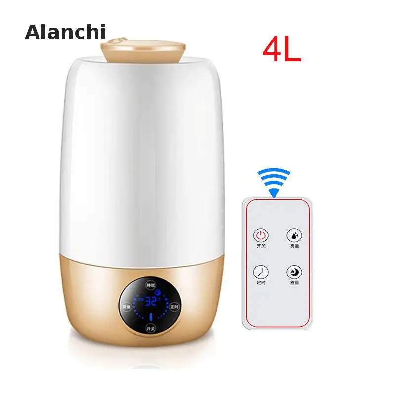 

4000ml Air Humidifier Aroma Diffuser Ultrasonic Air Humidifier Mist Maker Fogger Large Capacity Air Conditioning Appliances