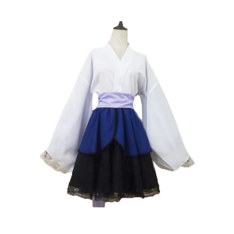 

Naruto Shippuden Uchiha Sasuke Female Lolita Kimono Dress Anime Cosplay Costume
