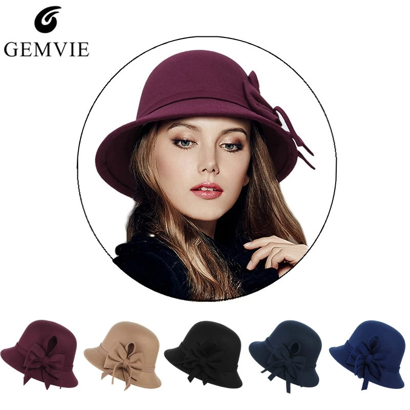 Elegant Women Bucket Hat Trendy Solid Campaniform Cap Ladies Big
