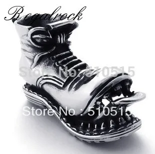 

Regalrock Steampunk Bleeding Skull Teeth Snow Boots Pendant Necklace