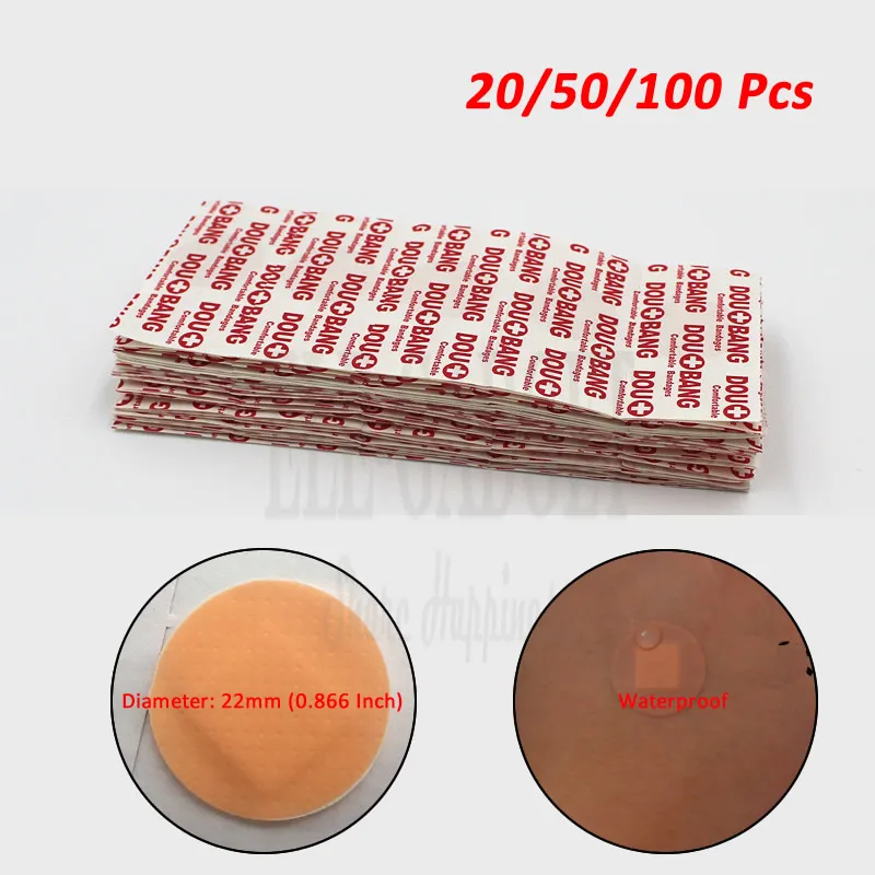 20 50 100 шт. водостойкая круглая клейкая паста для ран|wound plaster|waterproof plasteradhesive wound |