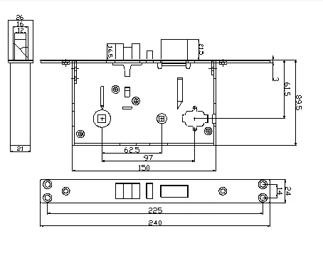 Digital intelligent hotel RFID card lock