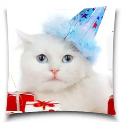 Рождественский Cat Бросок Наволочка Офис наклейка/домашний текстиль подарок наволочка Размер 5 9 стиль