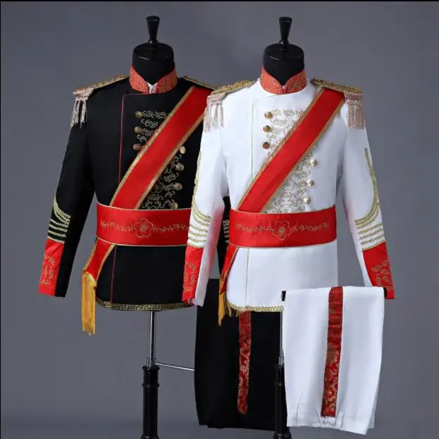 

King Prince Renaissance Medieval Men Cosplay Costume Coat+Pants