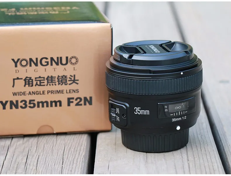 Original YONGNUO Camera Lens 35MM F2 for NIKON Large