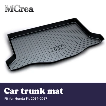 

MCrea Car Cargo Liner Rear Trunk Mat For Honda Fit 2017-2014 3th Vehicle Trunk Luggage Carpet Anti-slip Floor Mat Accessories