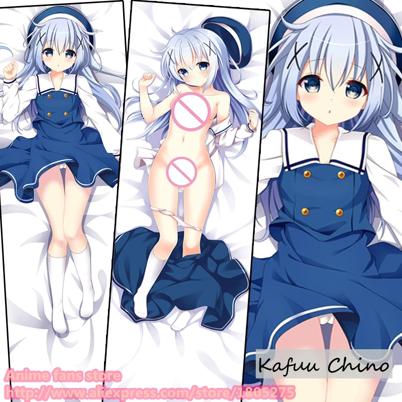 

Lovely Japanese Anime Is the order a rabbit Kafuu Chino Loli Pillowcase Pillow Case Cover decorative Hugging Body Bedding