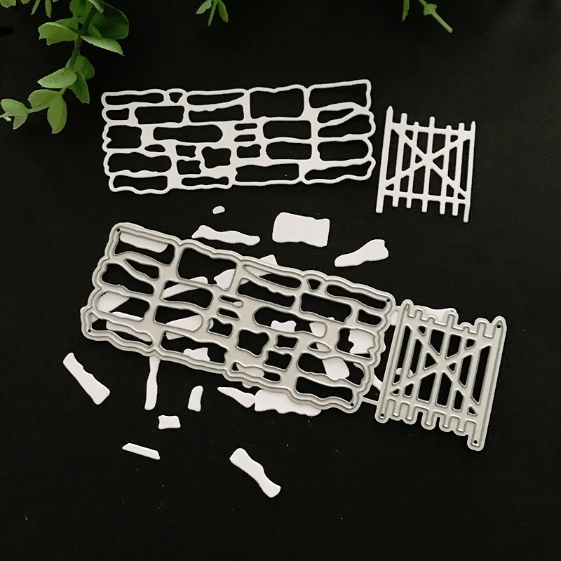 جديد جدار السور بوابة مجموعة المعادن قطع يموت ل سكرابوكينغ DIY ألبوم النقش مجلد ورقة بطاقات صانع قالب ديكور الإستنسل