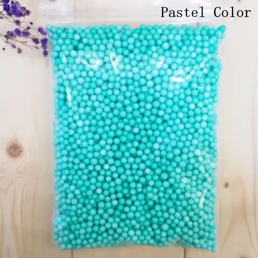 13 г/пакет мини цветные бусины для слаймов из пенополистирола слизи шарики DIY радужные пенопластовые бусины