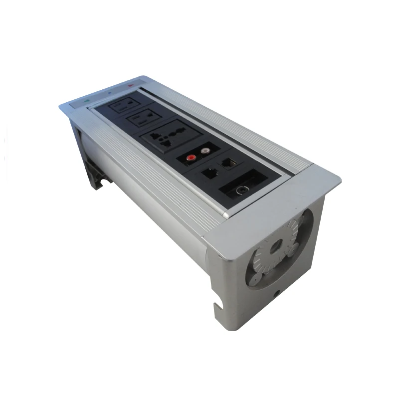 2019 New Silver Electric Socket with RJ45 and Audio Smart Socket /Automatic Multifunctional socket