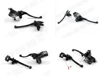 

Motorcycle 1" Handlebar Brake Clutch Levers Reservoir For Yamaha VStar 400 650 1100 1300 Virago Xv 250 535 750 1100 Road Star