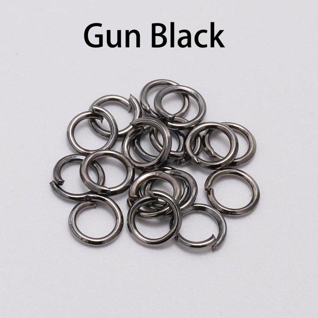 3/4/5/6/7/8/10/12/14/16/20mm Jump Rings Split Rings Necklace Earring Connectors For DIY Jewelry Making Accessories