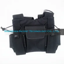 VOIONAIR 2 шт. нейлон Регулируемый Hands-Free двухсторонний радио Чехол грудь Передняя упаковка