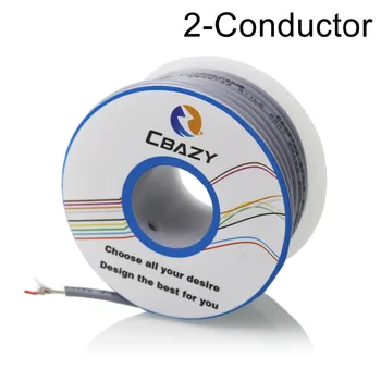 

2C-Grey-8M-UL 2547 24 AWG Multi-core control cable copper wire shielded audio cable headphone cable signal line