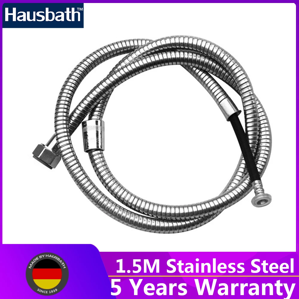 Goedkoop 1.5 m Doucheslang Sanitair Pijp Waterslang Rvs Anti Twist Flexibele Dubbele Vergrendeld Badkamer Accessoires