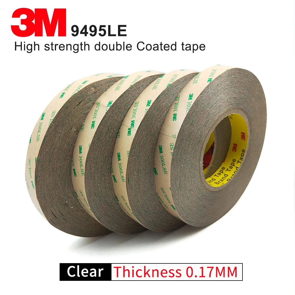 

3M 9495LSE Double coated transparent adhesive tape/10mm*55M/we can offer you other size