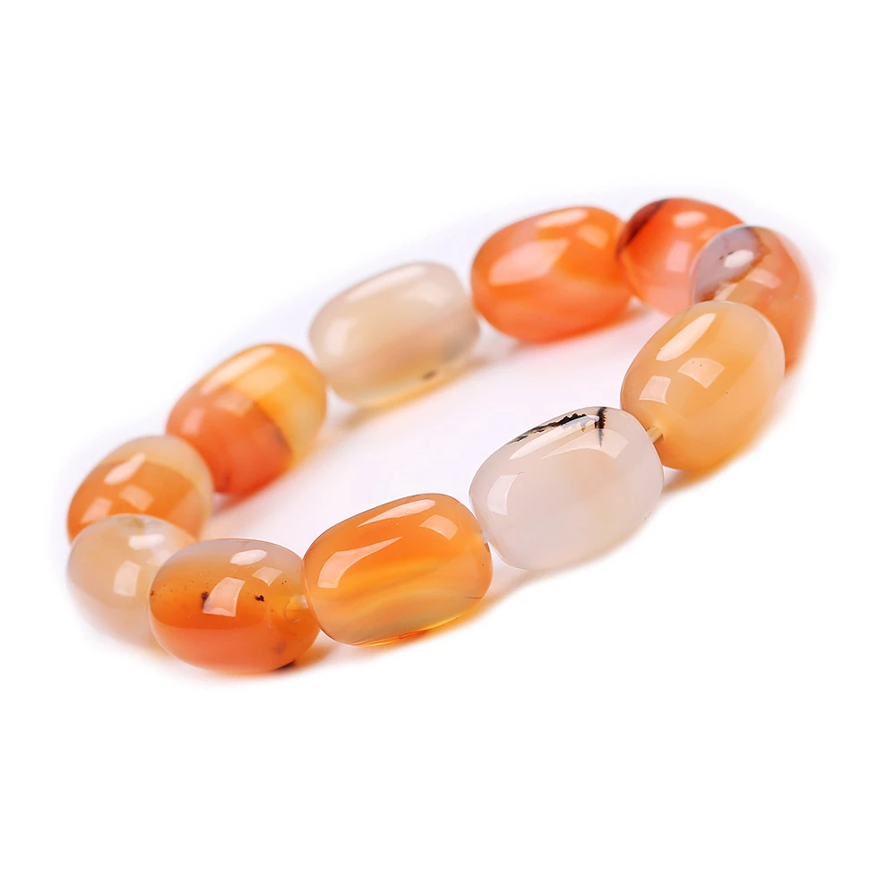 

Natural Round Gem Stone Agates Onyx Men Bracelets Bangle Brown Stripe Ethnic Rosary Energy Beads Amber Prayer Bracelet kehribar