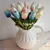 31PCS/LOT PU Mini Tulip Flower Real Touch Wedding Flower Bouquet Artificial Silk Flowers For Home Party Decoration 20
