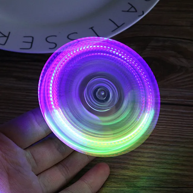 Светсветодио дный ящийся светодиодный свет Fidget Spinner ручной Спиннер спиннеры-мячики светящийся в темноте свет EDC Figet Spiner Бэтмен палец снятие стресса игрушки