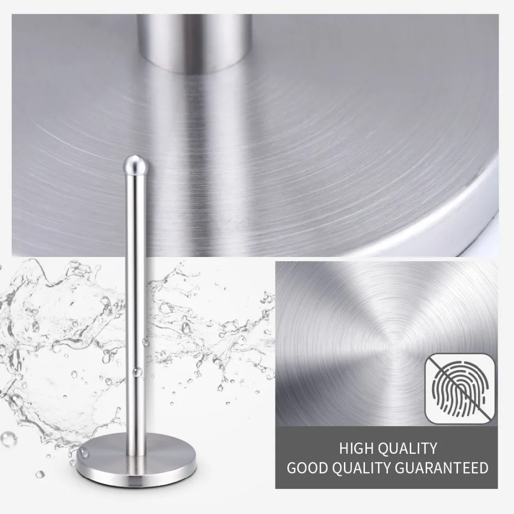 Stainless Steel Kitchen Roll Paper Holder Bathroom Toilet Paper Stand Tissue Napkins Rack Round Head Home Kitchen Table Tool Stainless Steel Kitchen Roll Paper Holder Bathroom Toilet Paper Stand Tissue Napkins Rack Round Head Home Kitchen Table Tool