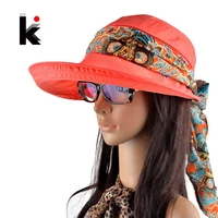 Summer hats for women  chapeu feminino new fashion visors cap sun cap collapsible anti-uv hat 6 colors 1