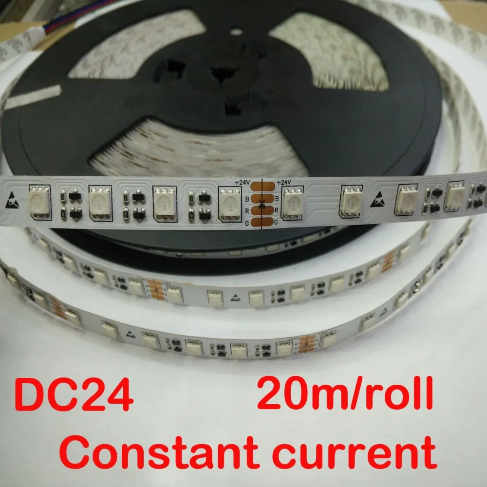 Постоянный ток 20 м DC24V CRI 90 Ra samsung чип 300 светодио дный IP20 5050SMD RGB Сменные