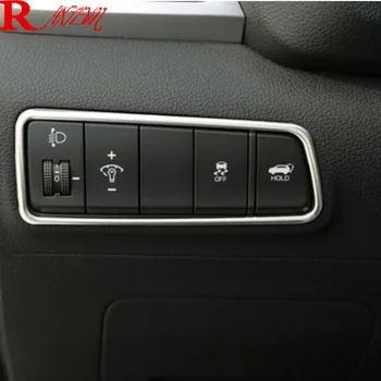 

For Hyundai Tucson Inner Centre Control Decoration Cover Molding Multifunction Headlight Button Frame Apply to 2016 paragraph