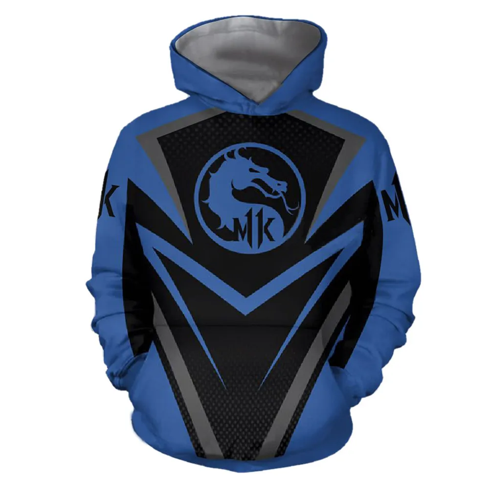 Aame mmoral Kombat X Sub Zero футболка Косплей Костюм 3D мужские и женские толстовки с
