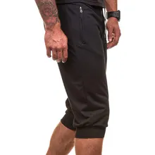 Популярные летние мужские Шорты однотонные Спортивные Повседневные Капри 19ING