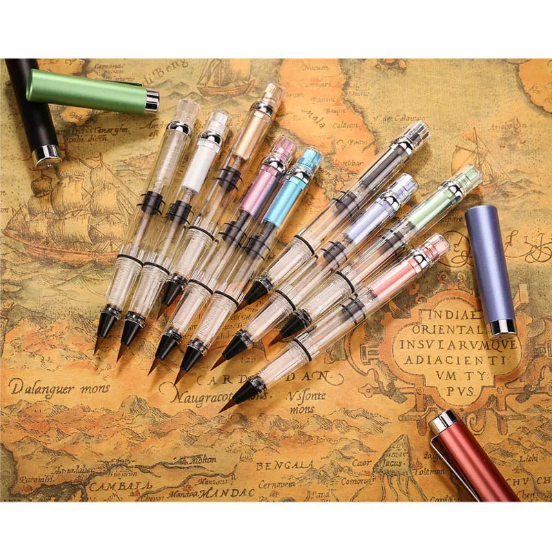

Water Brushes Water Color Calligraphy Drawing Painting Illustration Pen Refillable Paint Brush Without ink Soft Head Nylon Hair