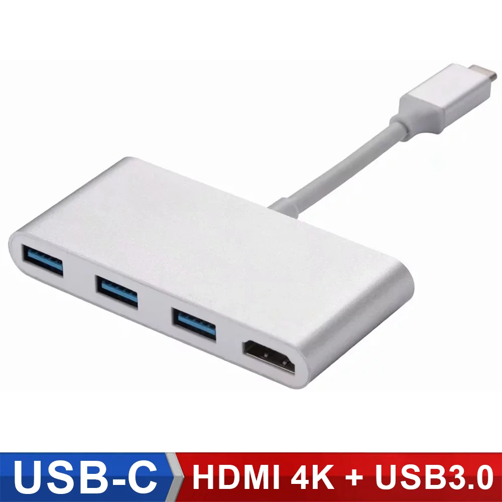 USB HUB USB C to HDMI USB 3.0 Thunderbolt 3 Adapter for MacBook Samsung Galaxy S10 Huawei Mate 20 P20 Pro Type C USB 3.0 HUB (1)