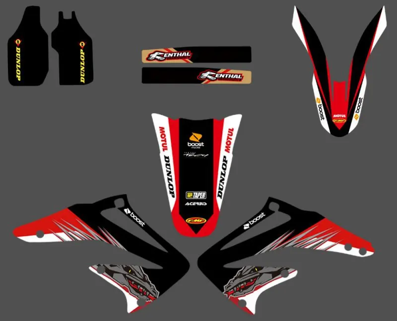 Графические и Фоновые наклейки наборы наклеек для Honda CRF450R CRF450 2002 2003 2004 CRF 450 450R
