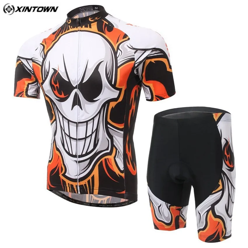 

XINTOWN Men Cycling Jersey Sets Bicycle Outdoor Sportswear Summer Bike Team Cycling Clothing Mtb Riding Maillot Clothing
