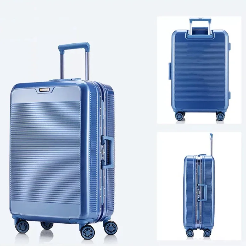 Новая мода Спиннер чемодан на колесиках алюминиевая рама дорожная сумка тележка мала Студенческая переноска на колесиках чемодан женский тренд багажник