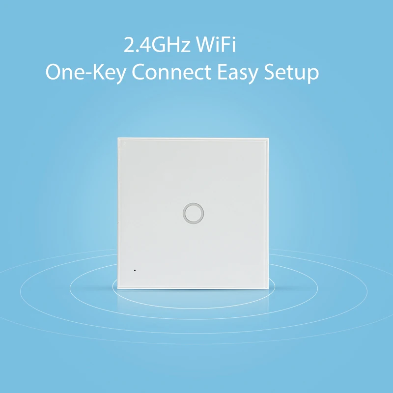NEO NAS SC01W WiFi 1 кнопочный выключатель освещения ЕС для домашней